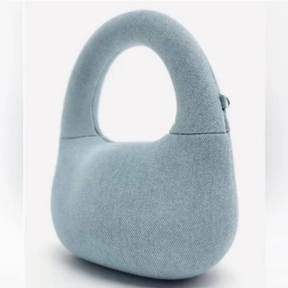 ZARA DENIM BLUE BAG - Picture 11 of 12